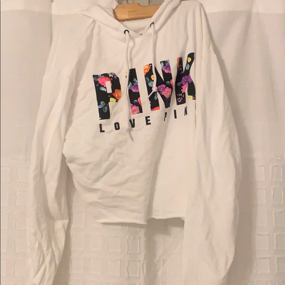 PINK cropped hoodie